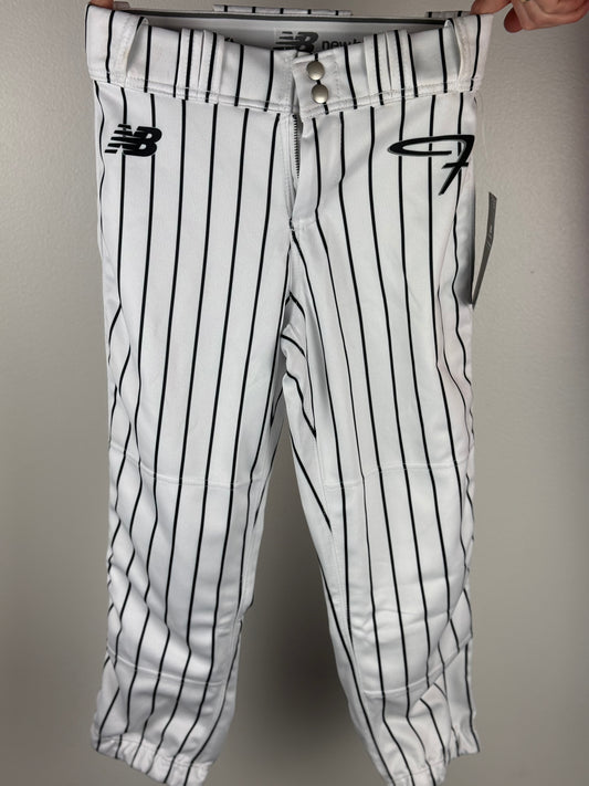 New White Pinstripe Pants (New Balance)