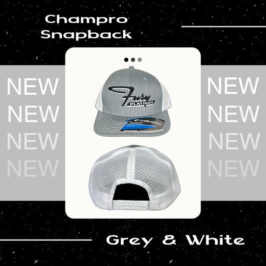 Champro Grey & White Snapback